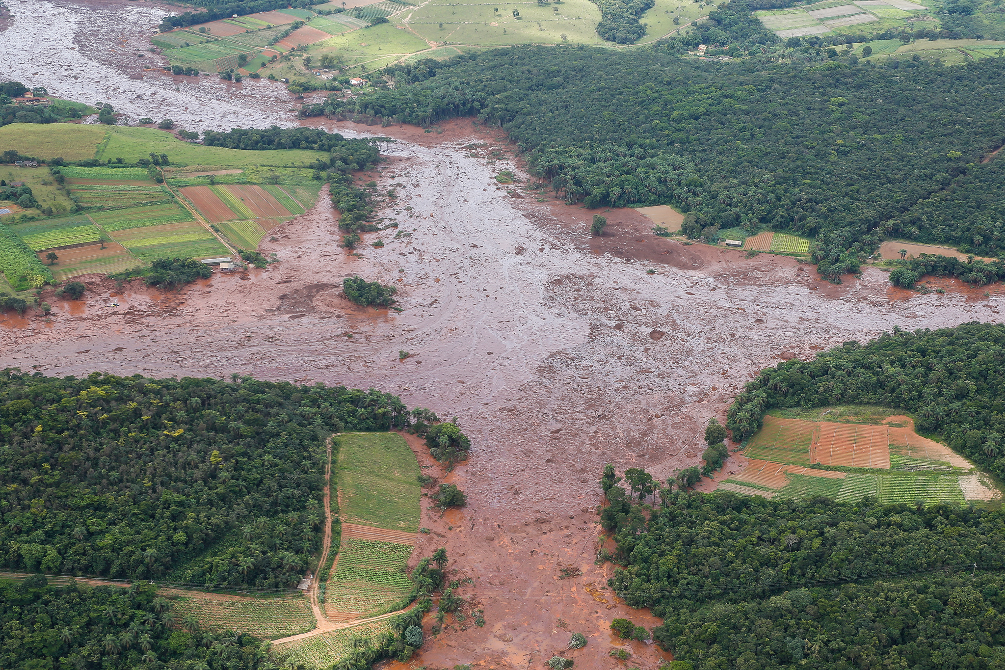 Região atingida pelo rompimento da barragem de Brumadinho – MG/ Isac Nóbrega/ PR