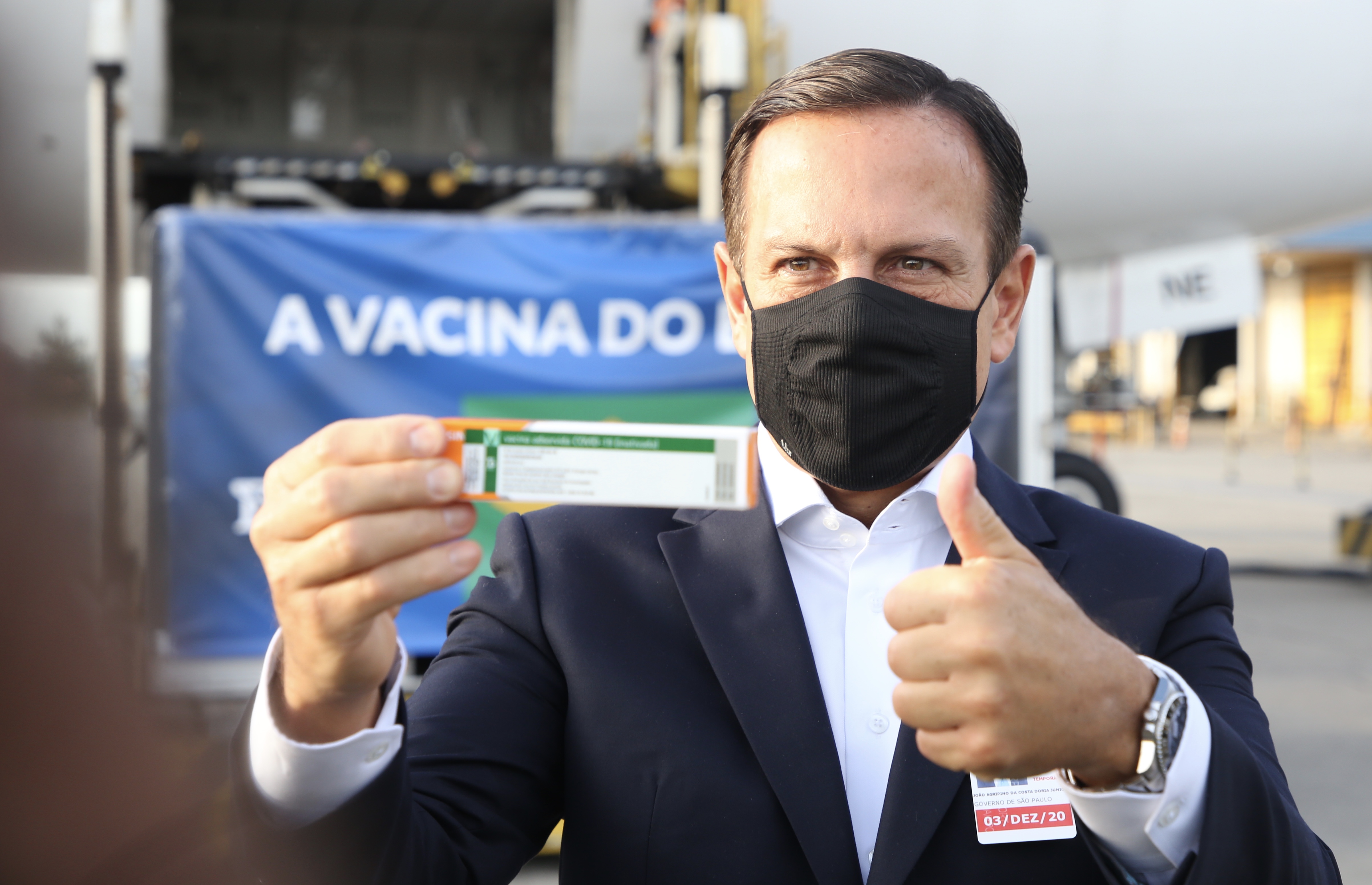 Doria anunciou a vacinação em SP contra a Covid-19 em 25 de janeiro de 2021/ Governo do Estado de S. Paulo
