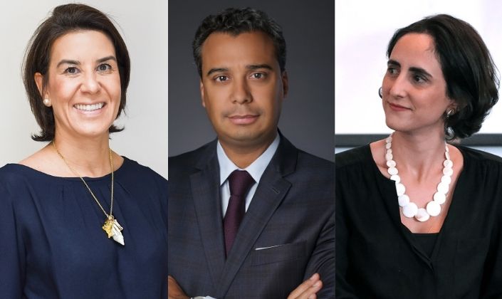 O projeto conta com um grupo de assessoria jurídica: Flávia Regina Oliveira (esq.), Renê Medrado (ctro) e Clara Serpa (esq.)/Divulgação