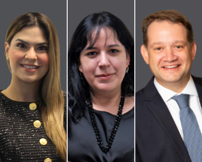Liv Machado Fallet, Annelise Abi-Ramia Ferreras, Vinicius Pereira são os novos sócios dos escritórios/Divulgação
