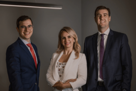 Breno Cônsoli, Lyzannia Renner e Rodrigo Oliveira são os novos sócios do Martinelli Advogados/Divulgação