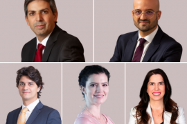 Felipe Camara, Julio Neves, Paulo Bardella, Luísa Torelly e Fernanda Secco são os novos sócios dos escritórios/Divulgação